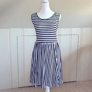 Anthropologie Black & White Striped Dress